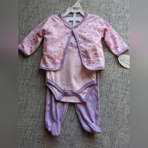 Baby girl three piece set - Picture 2 of 7